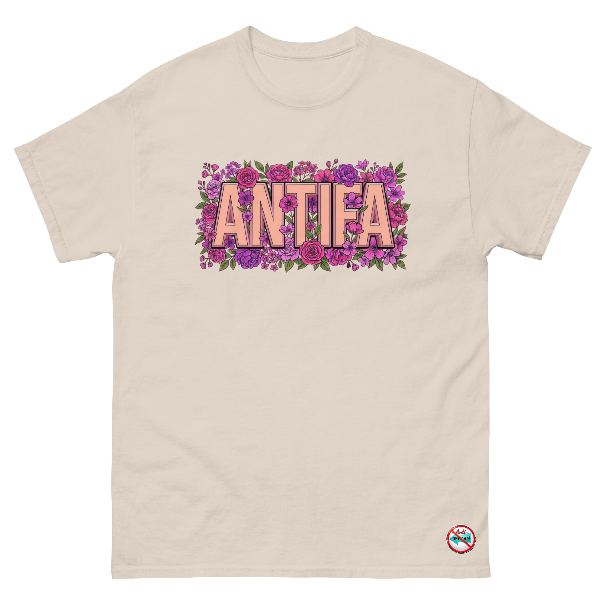 Antifa Floral Unisex T-Shirt