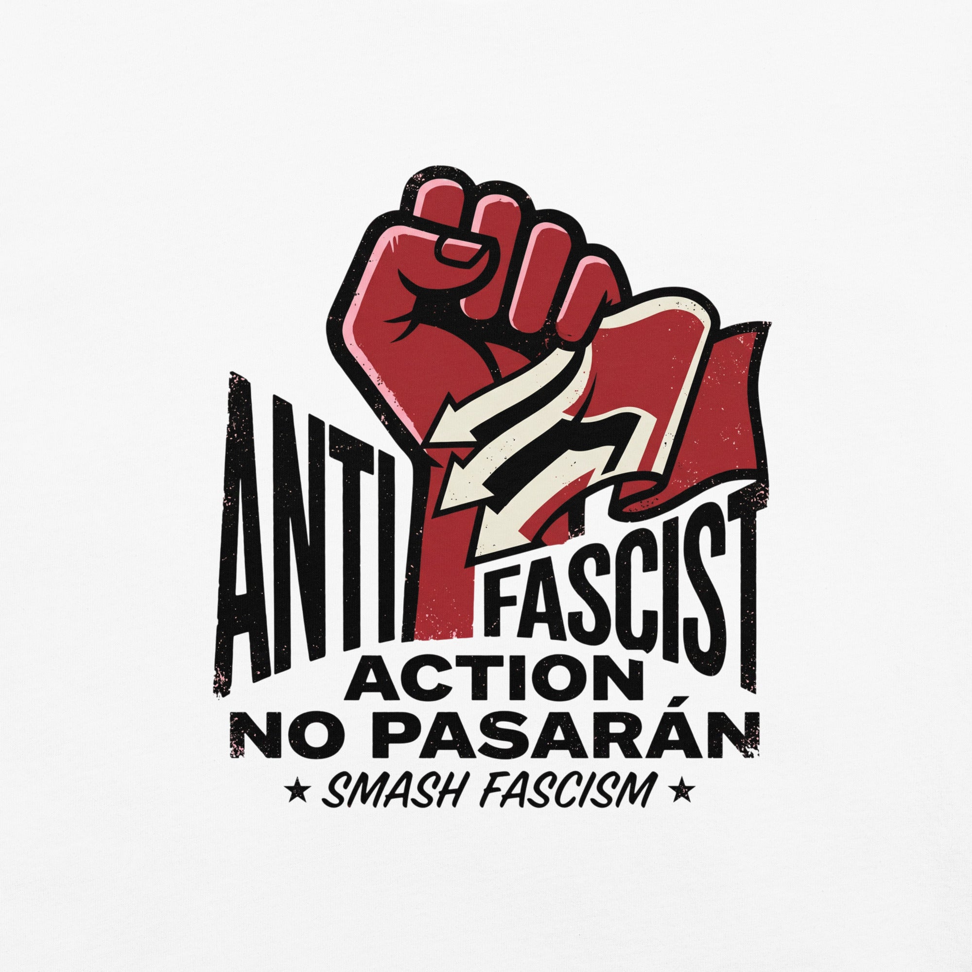 "No Pasaran" Anti-Fascist Action Unisex T-Shirt