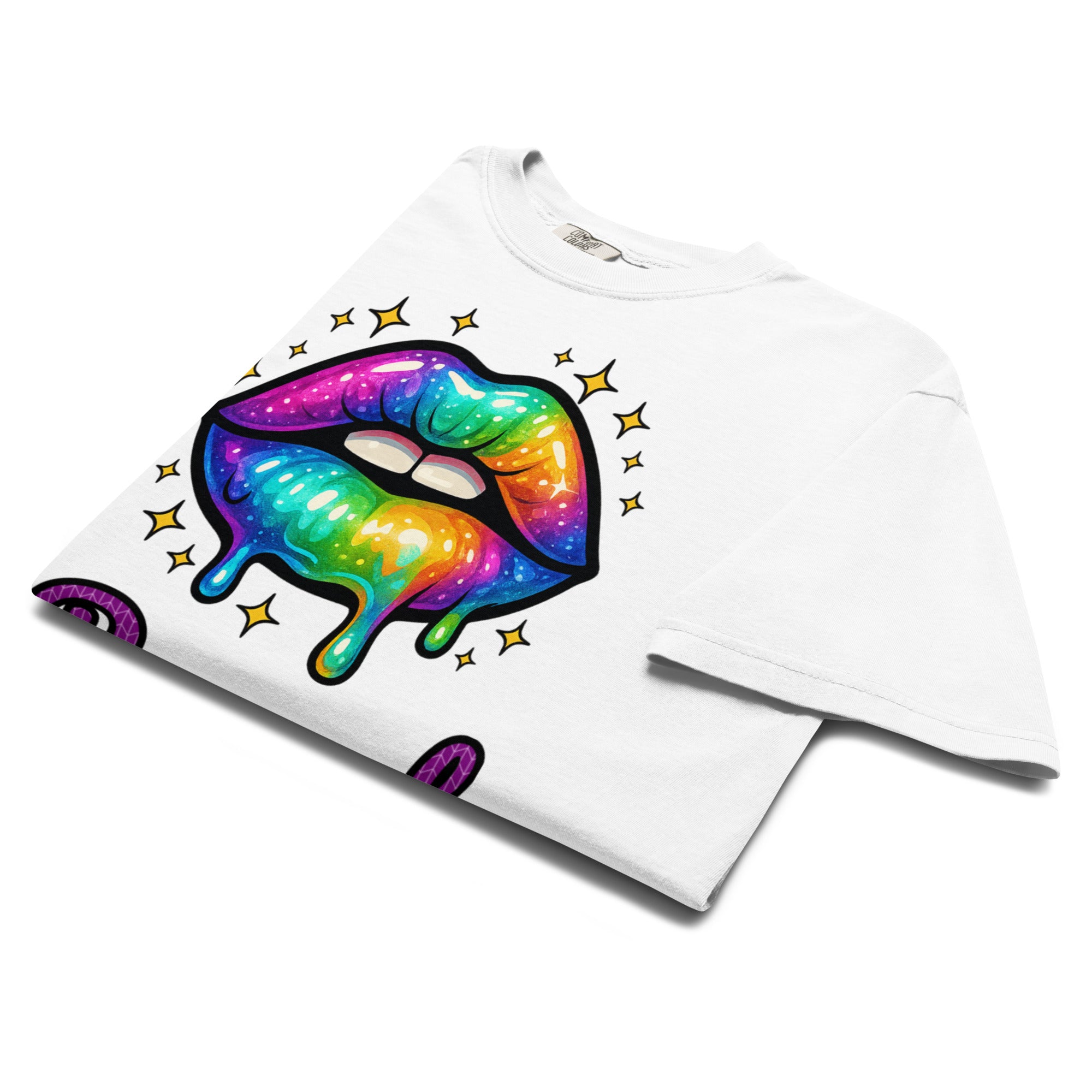 Rainbow Pride Dripping Lips T-Shirt