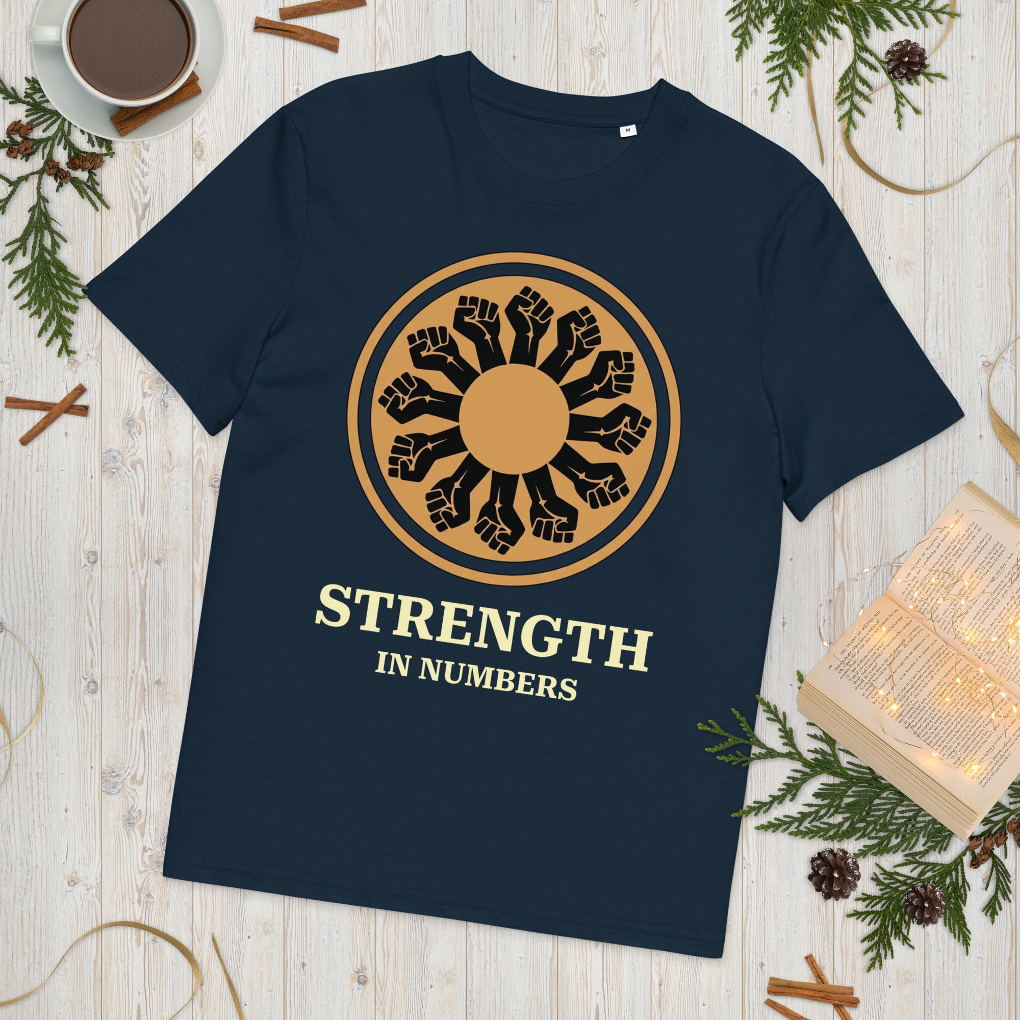 Strength In Numbers Unisex French Navy T-Shirt