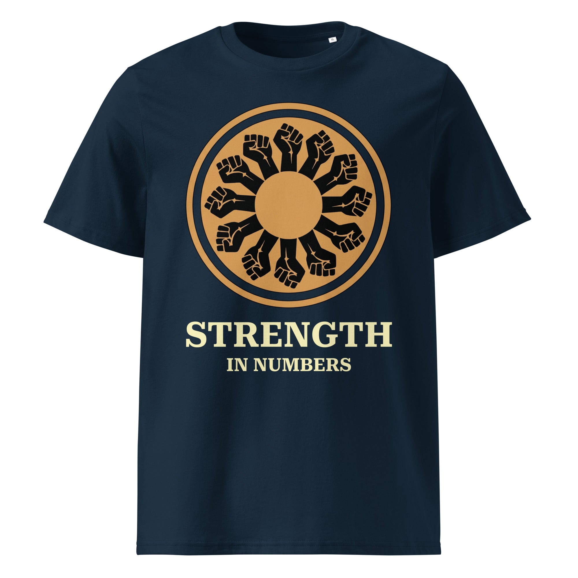 Strength In Numbers Unisex French Navy T-Shirt