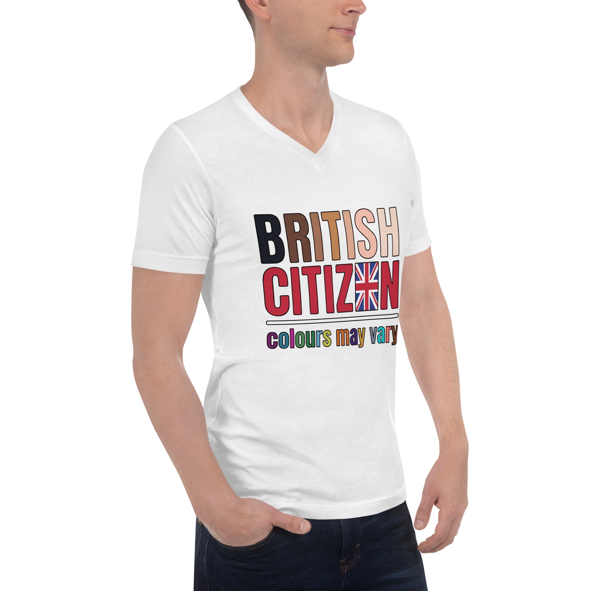 British Citizen V-Neck Unisex T-Shirt